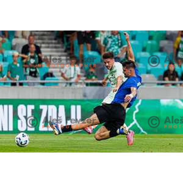 during UEFA Conference League 2025/2026 second qualifying round match between Olimpija Ljubljana and Inter Escaldes in SRC Stozice, Ljubljana, Slovenia on July 23, 2025. Photo Grega Valancic