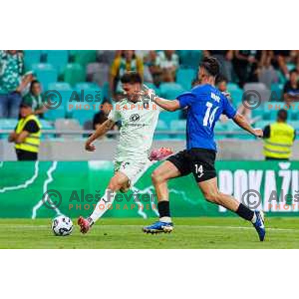 during UEFA Conference League 2025/2026 second qualifying round match between Olimpija Ljubljana and Inter Escaldes in SRC Stozice, Ljubljana, Slovenia on July 23, 2025. Photo Grega Valancic