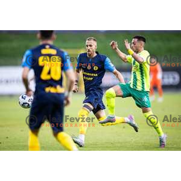 Andrej Kotnik in action during UEFA Europa League 2025/26 qualifier football match between NK Celje (SLO) and AEK Larnaca FC (CYP) in Stadion z’dezele, Celje, Slovenia on July 24, 2025. Photo: Jure Banfi