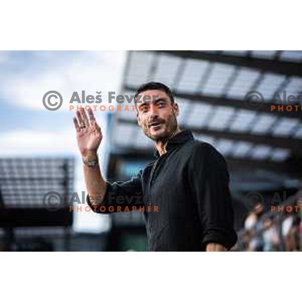 Albert Riera, head coach of NK Celje during UEFA Europa League 2025/26 qualifier football match between NK Celje (SLO) and AEK Larnaca FC (CYP) in Stadion z’dezele, Celje, Slovenia on July 24, 2025. Photo: Jure Banfi
