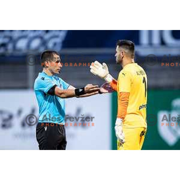 in action during UEFA Europa League 2025/26 qualifier football match between NK Celje (SLO) and AEK Larnaca FC (CYP) in Stadion z’dezele, Celje, Slovenia on July 24, 2025. Photo: Jure Banfi