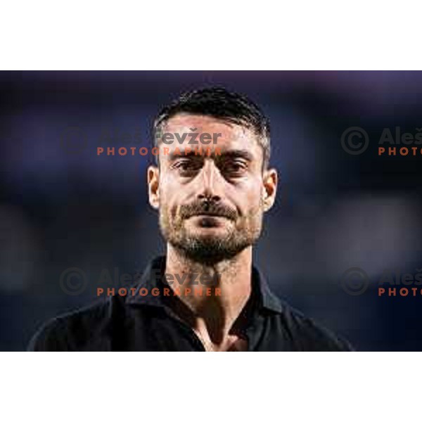 Albert Riera, head coach of NK Celje during UEFA Europa League 2025/26 qualifier football match between NK Celje (SLO) and AEK Larnaca FC (CYP) in Stadion z’dezele, Celje, Slovenia on July 24, 2025. Photo: Jure Banfi