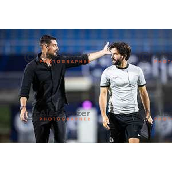 Albert Riera, head coach of NK Celje during UEFA Europa League 2025/26 qualifier football match between NK Celje (SLO) and AEK Larnaca FC (CYP) in Stadion z’dezele, Celje, Slovenia on July 24, 2025. Photo: Jure Banfi