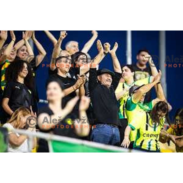 in action during UEFA Europa League 2025/26 qualifier football match between NK Celje (SLO) and AEK Larnaca FC (CYP) in Stadion z’dezele, Celje, Slovenia on July 24, 2025. Photo: Jure Banfi