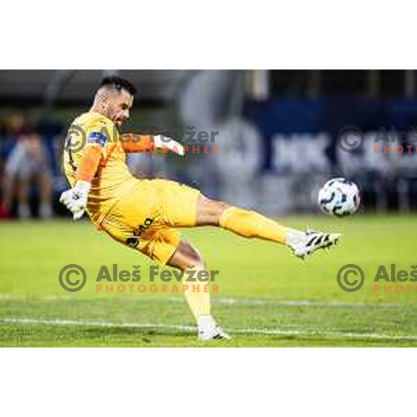 in action during UEFA Europa League 2025/26 qualifier football match between NK Celje (SLO) and AEK Larnaca FC (CYP) in Stadion z’dezele, Celje, Slovenia on July 24, 2025. Photo: Jure Banfi