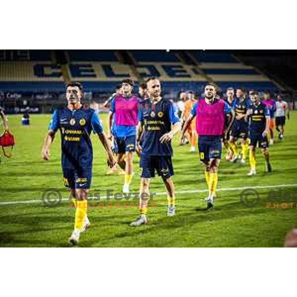 in action during UEFA Europa League 2025/26 qualifier football match between NK Celje (SLO) and AEK Larnaca FC (CYP) in Stadion z’dezele, Celje, Slovenia on July 24, 2025. Photo: Jure Banfi