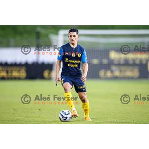 Juanjo Nieto in action during UEFA Europa League 2025/26 qualifier football match between NK Celje (SLO) and AEK Larnaca FC (CYP) in Stadion z’dezele, Celje, Slovenia on July 24, 2025. Photo: Jure Banfi
