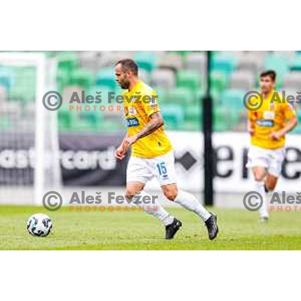 in action during Prva liga Telemach 2025/2026 football match between Bravo and Mura in Ljubljana, Slovenia on July 26, 2025