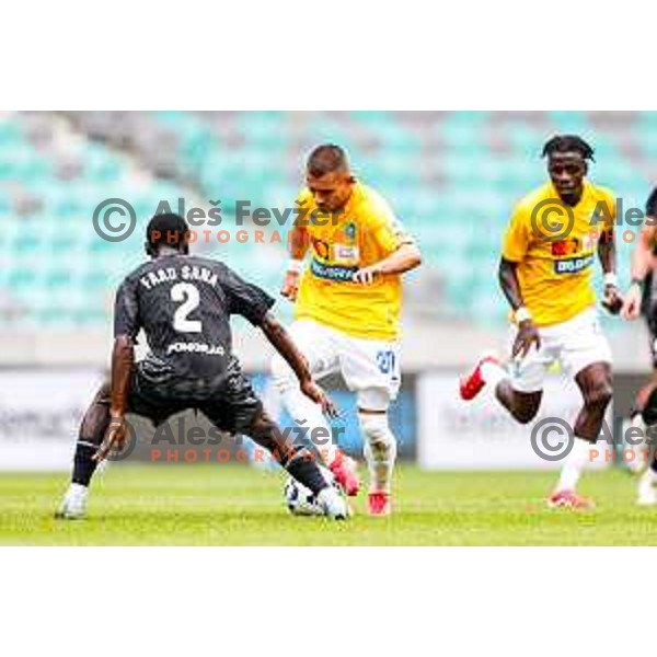 Jakoslav Stankovic of Bravo in action during Prva liga Telemach 2025/2026 football match between Bravo and Mura in Ljubljana, Slovenia on July 26, 2025