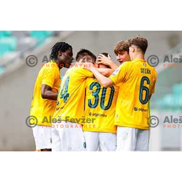 in action during Prva liga Telemach 2025/2026 football match between Bravo and Mura in Ljubljana, Slovenia on July 26, 2025