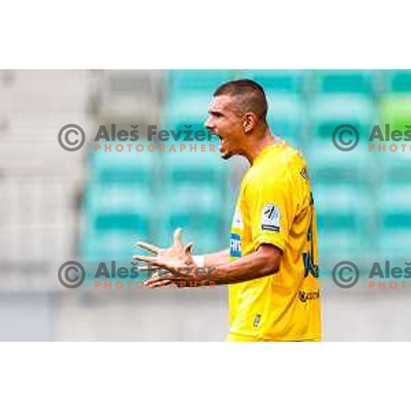 Jakoslav Stankovic of Bravo celebrates a goal during Prva liga Telemach 2025/2026 football match between Bravo and Mura in Ljubljana, Slovenia on July 26, 2025