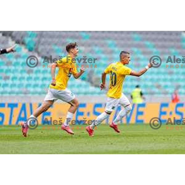 in action during Prva liga Telemach 2025/2026 football match between Bravo and Mura in Ljubljana, Slovenia on July 26, 2025