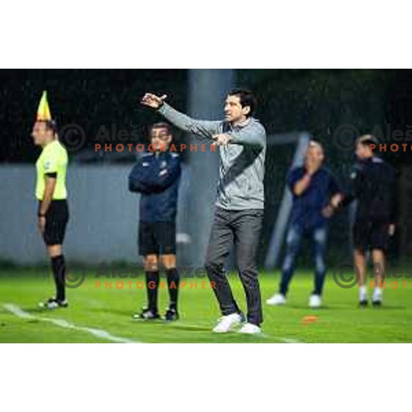 Jorge Simao, head coach of NK Olimpija during Prva liga Telemach football match between NK Aluminij and NK Olimpija in Sportni park Aluminij, Kidricevo, Slovenia on July 26, 2025. Photo: Jure Banfi