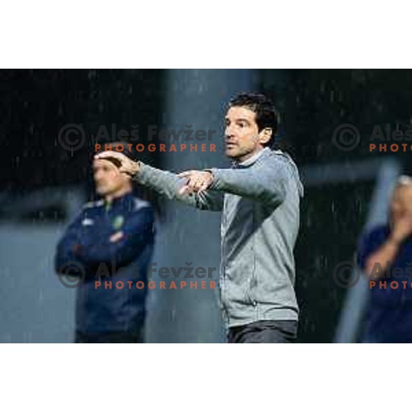 Jorge Simao, head coach of NK Olimpija during Prva liga Telemach football match between NK Aluminij and NK Olimpija in Sportni park Aluminij, Kidricevo, Slovenia on July 26, 2025. Photo: Jure Banfi