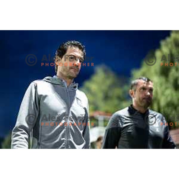 Jorge Simao, head coach of NK Olimpija during Prva liga Telemach football match between NK Aluminij and NK Olimpija in Sportni park Aluminij, Kidricevo, Slovenia on July 26, 2025. Photo: Jure Banfi