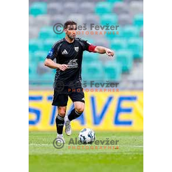 in action during Prva liga Telemach 2025/2026 football match between Bravo and Mura in Ljubljana, Slovenia on July 26, 2025