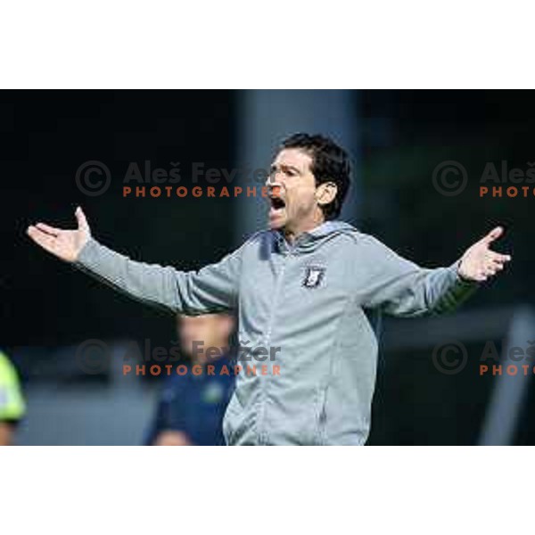 Jorge Simao, head coach of NK Olimpija during Prva liga Telemach football match between NK Aluminij and NK Olimpija in Sportni park Aluminij, Kidricevo, Slovenia on July 26, 2025. Photo: Jure Banfi