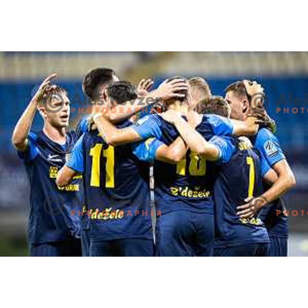 in action during Prva liga Telemach football match between NK Celje and NK Kalcer Radomlje in Stadion z’dezele, Celje, Slovenia on July 27, 2025. Photo: Jure Banfi