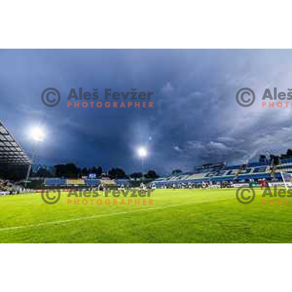 Venue during Prva liga Telemach football match between NK Celje and NK Kalcer Radomlje in Stadion z’dezele, Celje, Slovenia on July 27, 2025. Photo: Jure Banfi