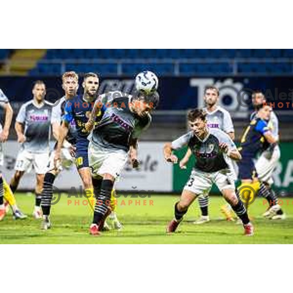 in action during Prva liga Telemach football match between NK Celje and NK Kalcer Radomlje in Stadion z’dezele, Celje, Slovenia on July 27, 2025. Photo: Jure Banfi