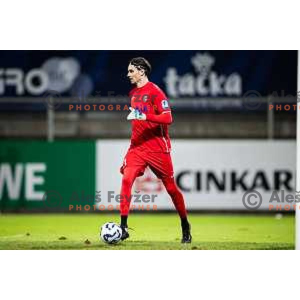 Samo Pridgar in action during Prva liga Telemach football match between NK Celje and NK Kalcer Radomlje in Stadion z’dezele, Celje, Slovenia on July 27, 2025. Photo: Jure Banfi