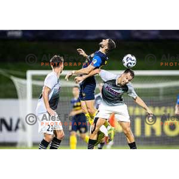 in action during Prva liga Telemach football match between NK Celje and NK Kalcer Radomlje in Stadion z’dezele, Celje, Slovenia on July 27, 2025. Photo: Jure Banfi