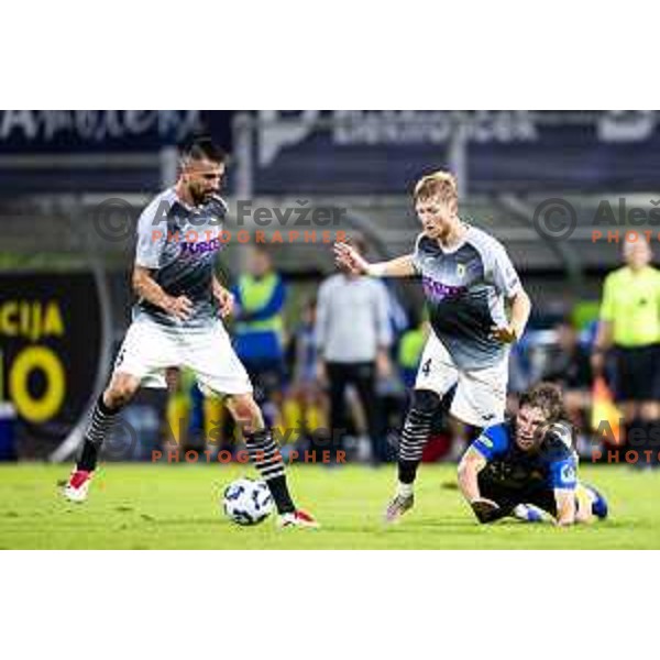 in action during Prva liga Telemach football match between NK Celje and NK Kalcer Radomlje in Stadion z’dezele, Celje, Slovenia on July 27, 2025. Photo: Jure Banfi