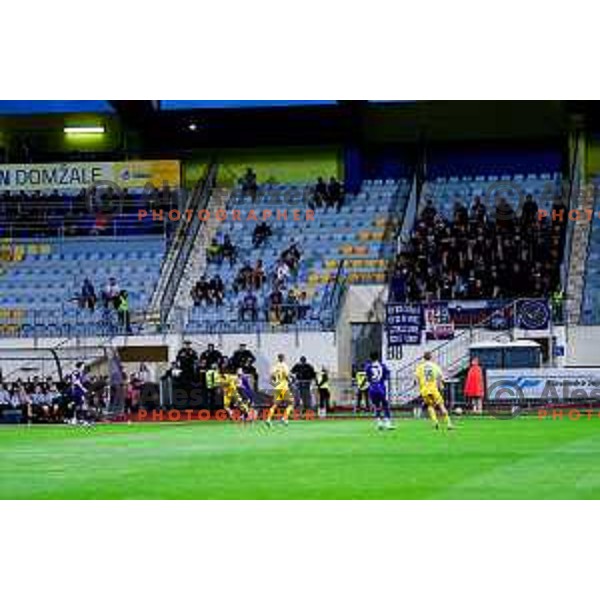 in action during Prva liga Telemach 2025/2026 football match between Dozmale and Maribor in Domzale, Slovenia on July 27, 2025