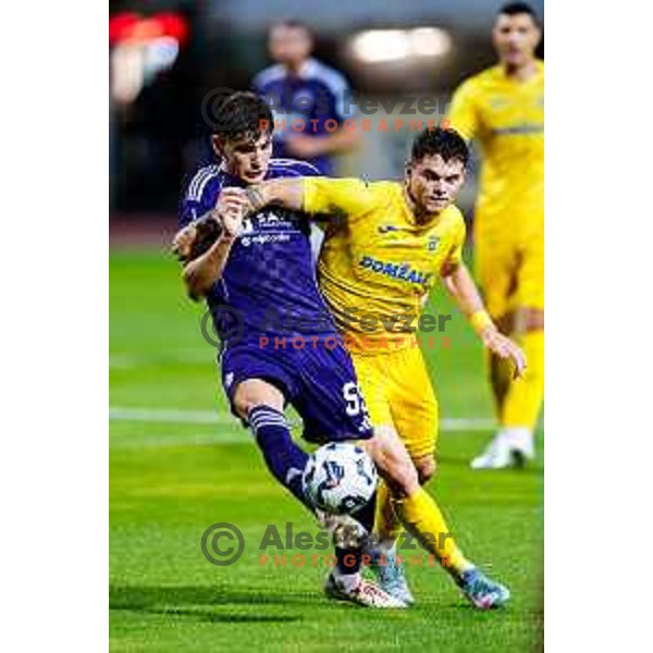 in action during Prva liga Telemach 2025/2026 football match between Dozmale and Maribor in Domzale, Slovenia on July 27, 2025