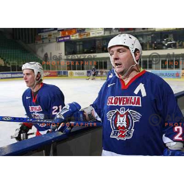Beribak at friendly ice-hockey game Slovenia Oldies - Gazprom Export (Russia), played in Hala Tivoli, Ljubljana, Slovenia 24.10.2008. Gazprom Export won 6:3 
