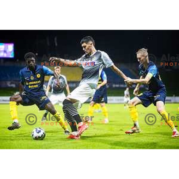 in action during Prva liga Telemach football match between NK Celje and NK Kalcer Radomlje in Stadion z’dezele, Celje, Slovenia on July 27, 2025. Photo: Jure Banfi
