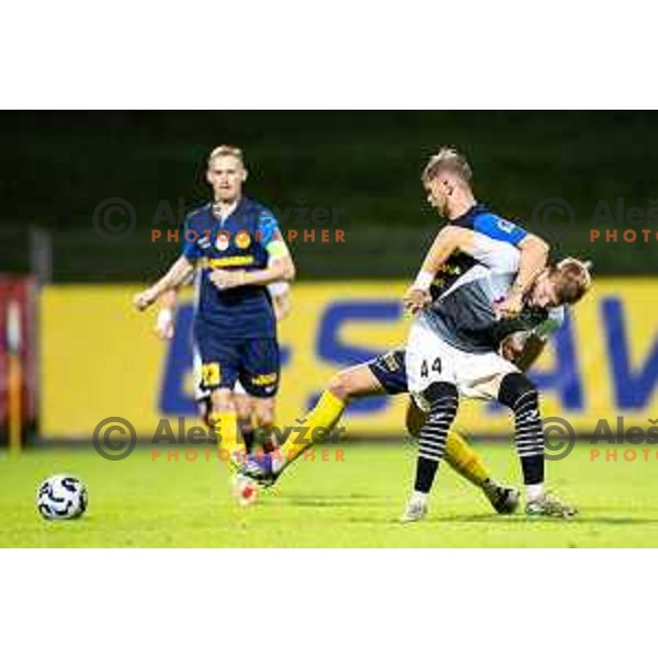 in action during Prva liga Telemach football match between NK Celje and NK Kalcer Radomlje in Stadion z’dezele, Celje, Slovenia on July 27, 2025. Photo: Jure Banfi