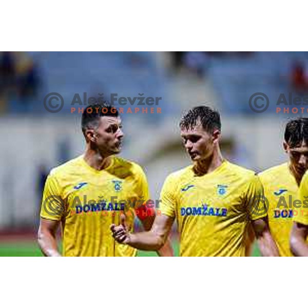 in action during Prva liga Telemach 2025/2026 football match between Dozmale and Maribor in Domzale, Slovenia on July 27, 2025