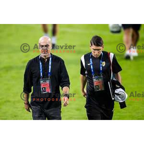 Jugoslav Trencovski, head coach of NK Kalcer Radomlje during Prva liga Telemach football match between NK Celje and NK Kalcer Radomlje in Stadion z’dezele, Celje, Slovenia on July 27, 2025. Photo: Jure Banfi