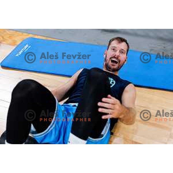 Zoran Dragic during practice session of Slovenia Men’s Basketball team in Arena Stozice, Ljubljana, Slovenia on July 28, 2025