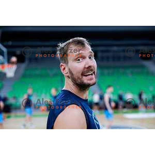 Zoran Dragic during practice session of Slovenia Men’s Basketball team in Arena Stozice, Ljubljana, Slovenia on July 28, 2025