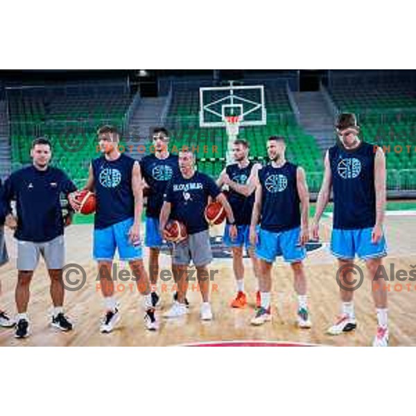 during practice session of Slovenia Men’s Basketball team in Arena Stozice, Ljubljana, Slovenia on July 28, 2025