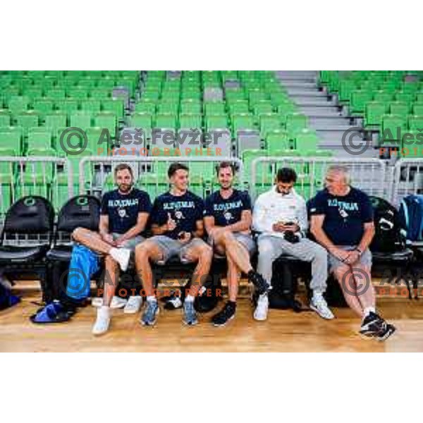 during practice session of Slovenia Men’s Basketball team in Arena Stozice, Ljubljana, Slovenia on July 28, 2025