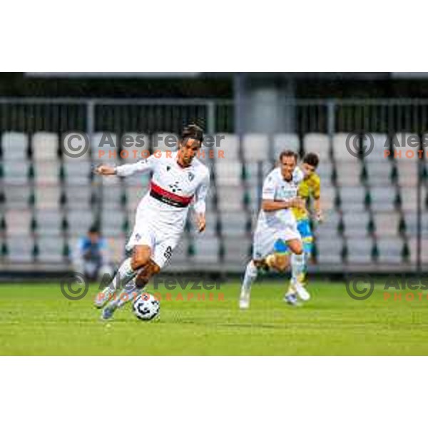 in action during Prva liga Telemach 2025/2026 football match between Koper and Primorje at Bonifika Stadium in Koper, Slovenia on July 28, 2025