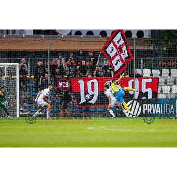 in action during Prva liga Telemach 2025/2026 football match between Koper and Primorje at Bonifika Stadium in Koper, Slovenia on July 28, 2025
