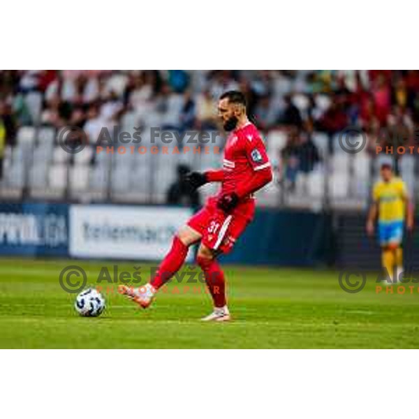 Metod Jurhar in action during Prva liga Telemach 2025/2026 football match between Koper and Primorje at Bonifika Stadium in Koper, Slovenia on July 28, 2025 