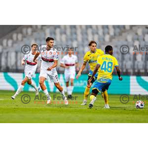 in action during Prva liga Telemach 2025/2026 football match between Koper and Primorje at Bonifika Stadium in Koper, Slovenia on July 28, 2025