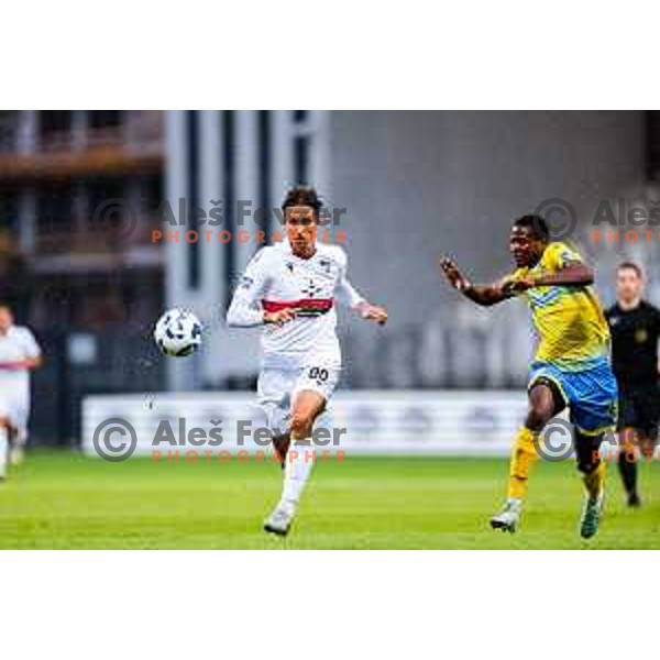 in action during Prva liga Telemach 2025/2026 football match between Koper and Primorje at Bonifika Stadium in Koper, Slovenia on July 28, 2025