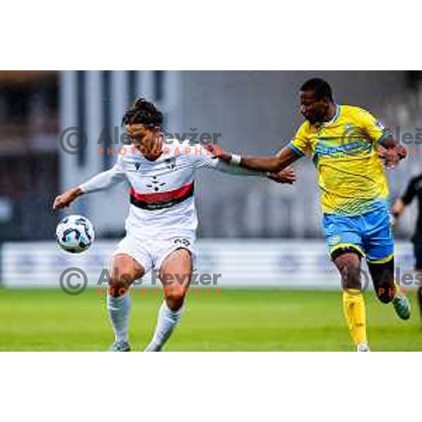 in action during Prva liga Telemach 2025/2026 football match between Koper and Primorje at Bonifika Stadium in Koper, Slovenia on July 28, 2025