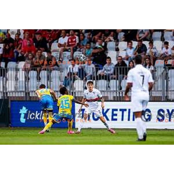 in action during Prva liga Telemach 2025/2026 football match between Koper and Primorje at Bonifika Stadium in Koper, Slovenia on July 28, 2025
