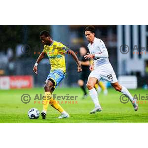 in action during Prva liga Telemach 2025/2026 football match between Koper and Primorje at Bonifika Stadium in Koper, Slovenia on July 28, 2025