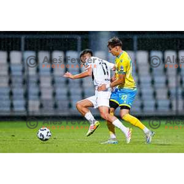 in action during Prva liga Telemach 2025/2026 football match between Koper and Primorje at Bonifika Stadium in Koper, Slovenia on July 28, 2025