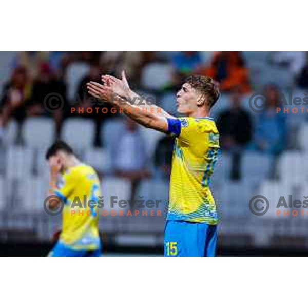 in action during Prva liga Telemach 2025/2026 football match between Koper and Primorje at Bonifika Stadium in Koper, Slovenia on July 28, 2025