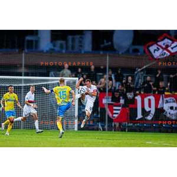 in action during Prva liga Telemach 2025/2026 football match between Koper and Primorje at Bonifika Stadium in Koper, Slovenia on July 28, 2025