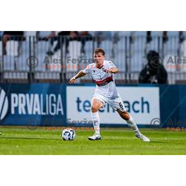 in action during Prva liga Telemach 2025/2026 football match between Koper and Primorje at Bonifika Stadium in Koper, Slovenia on July 28, 2025
